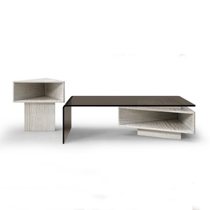 2024 <strong>Turkish</strong> Modern Luxury Living Room Center <strong>Table</strong> <strong>Coffee</strong> <strong>Table</strong> <strong>Set</strong> with Natural Marble Top - Product Image 4