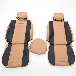 Fundas de Asiento de Coche Duraderas de Venta Caliente Personalizadas de Fábrica GANE, Color <span class=keywords><strong>Interior</strong></span> Negro + Marrón Claro, Aspecto Elegante, Aptas para Modelos Toyota - Product Image 1