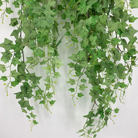 Guirlande de feuilles de patate douce artificielles, haute simulation, aspect naturel, pour mur, hôtel, salle d'exposition, plafond, toile de fond, verdure, maison