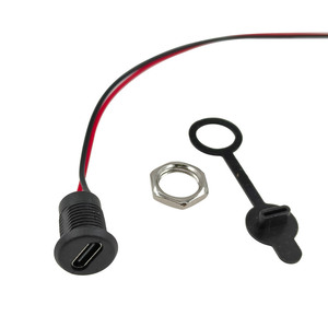 USB-C 2/4/5pin cao hiện tại CC nhanh sạc ổ cắm với ph2.0 Nut Snap khóa tấm Type-C Nữ kết nối không thấm nước jack - Product Image 4
