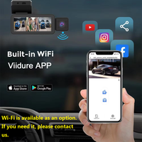 3.4 pouces écran 3 caméra Dash Cam 1080p avant et intérieur WiFi véhicule boîte noire enregistreur de conducteur pour Taxi Split-écran usine