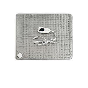 Bantalan pemanas listrik abu-abu besar untuk tubuh, pengaturan suhu mati otomatis dapat dicuci dengan baik untuk menghilangkan keram periode - Product Image 1