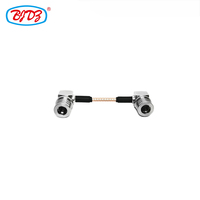 Usine QMA mâle prise femelle 90 degrés RF coaxial adaptateur connecteurs pour RG58 LMR400 RG8 RG223 RG402 câble assemblage