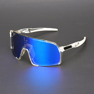 Gafas de sol polarizadas para ciclismo, lentes de espejo con montura completa, a prueba de viento, correa ajustable, gafas deportivas multifuncionales - Product Image 3