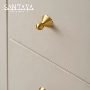 Ручки Santaya из матовой латуни под старину для кухонных шкафов, мебельные ручки для спальни, гардероба, ящиков, бронзовые ручки для мебели - Product Image 6