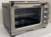 Four à convection multifonctionnel de grande capacité avec boîtier en métal pour la cuisson à domicile, pizzas et toasts