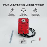 Actionneur de registre coupe-flamme et anti-fumée pour ventilation CVC, à rappel par ressort, à sécurité échappée, 24V 220V, 10Nm 15Nm 20Nm, résistant aux hautes températures 70°C 280°C