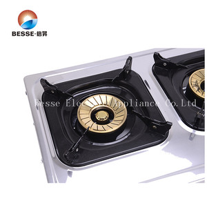 Two Burner Gas Stove <b>Cooktop</b> Stainless Steel Portable Knob Control Piezoelectric Ignition Hotel Use Class Flameout Protection - Product Image 2