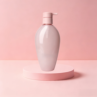 XYPACKAGING Bouteille en PET transparente ovale de 300 ml (12 oz) avec bouchon à clapet pour cosmétiques liquides