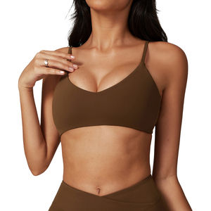 Của phụ nữ <span class=keywords><strong>Breathable</strong></span> nén Áo ngực thể thao với mềm v-cổ co giãn và trọng lượng nhẹ cho hoạt động sử dụng - Product Image 1