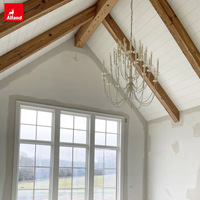 Ideas de Interiores para Villas Modernas Alland, Vigas de Techo de Madera Sintética para Uso en Exteriores de Centros Comerciales, Tamaño y Color Personalizables, Ecológicas