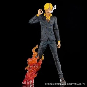 Hot Sale Statuette Anime Sanji Bianco e Nero in PVC, Modellino Giocattolo One Piece, Mondo Fantastico, Scala 1/60, con Funzione Soffiatore d'Aria e Scatola Accessori - Product Image 6