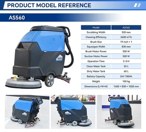 Nettoyeur de sols professionnel manuel sans fil pour carrelage, petite machine de nettoyage et de lavage - Product Image 4