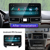 Nuevo sistema multimedia inalámbrico para automóvil con Android AUTO y CarPlay, pantalla de 12.3 pulgadas para Mercedes Benz ML W166, reproductores de video para automóvil.