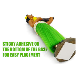 ตุ๊กตาแดชบอร์ดฮาวายสาวฮูลา,พร้อมหัวอูคูเลเล่ Bobbleheads สำหรับแดชบอร์ดรถยนต์ - Product Image 4