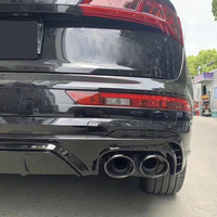 Diffuseur arrière noir brillant avec embouts d'échappement pour Audi Q5 SQ5 B9 2018-2021 (US Stock Car Q5 SQ5 FY)