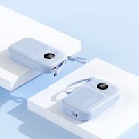 Banco de Energía Portátil de 20000 mAh, Cable de Carga Rápida de 22.5 W, Nuevo Diseño, Entrada USB de Alta Capacidad, Pantalla LED, Gran Capacidad