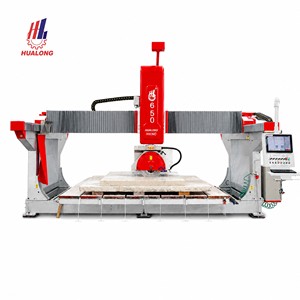 HKNC-<span class=keywords><strong>650</strong></span> PLUS Sega a Ponte CNC a 5 Assi con Sistema Italiano ESA, Rotazione Testa 0-360°, Spessore 200mm, per Granito, Marmo, Quarzo - Product Image 1
