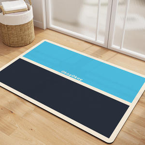 Tapis de bain en terre de diatomée OkayOkay, rectangulaire, 7,3-1-H, absorbant, antidérapant, design minimaliste pour salle de bain - Product Image 3