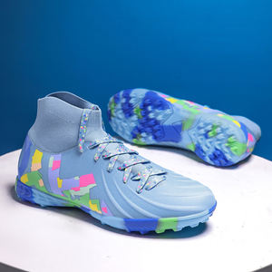 OEM Hombres de tobillo alto Deportes <span class=keywords><strong>Turf</strong></span> Interior/Exterior Fútbol <span class=keywords><strong>Botas</strong></span> de fútbol Nueva malla Estilos baratos TPU <span class=keywords><strong>Suela</strong></span> Zapatos de entrenamiento para el invierno - Product Image 2