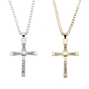 Classica Collana con Croce di <span class=keywords><strong>Fast</strong></span> <span class=keywords><strong>and</strong></span> <span class=keywords><strong>Furious</strong></span>, Regalo per Credenti Cristiani, Gioielli per Donne e Uomini - Product Image 2