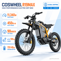 Moto tout-terrain électrique 72V 40Ah 11KW avec batterie Samsung et freins à disque hydrauliques