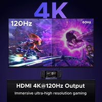 Station d'accueil UGREEN Steam Deck 6-en-1 4K 120Hz avec Ethernet Gigabit Type-C 2.1 pour ROG Ally 2025 et Steam Deck Region Go