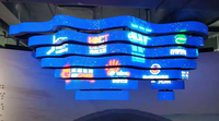 Pantalla de visualización de pared de video flexible de módulo LED suave personalizado de para publicidad para animación y gráficos