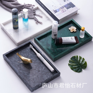 ถาดใส่เครื่องประดับหินอ่อน สไตล์นอร์ดิกมินิมอล ของตกแต่งบ้าน ถาดเก็บของ ใช้ในอ่างล้างหน้าโรงแรม - Product Image 5