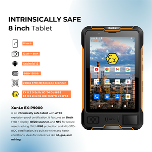 ATEX pdas Android12แท็บเล็ตกันระเบิด8นิ้วเครื่องสแกนบาร์โค้ด OCTA Core ZEBRA 4710 2D สำหรับโซน1/21 - Product Image 3