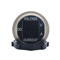 Voltmeter Amperemeter Digital Tahan Air Layar LED Ganda Panel Pengukur Tegangan Arus DC untuk Mobil Motor ATV RV Kapal Pesiar Truk