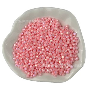 Perles en acrylique en forme de diamant, 4 mm, à double pointe, pour la fabrication de bijoux, accessoires de bricolage - Product Image 5