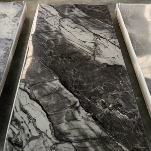 Paneles de Pared de PVC Impermeables, Ignífugos y Ecológicos, Paneles de Revestimiento Clásicos con Diseño de Mármol UV para Uso Comercial y Doméstico en Interiores - Product Image 4