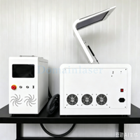 Máquina de Corte Láser de Fibra 4040 de 800W con Enfriamiento por Aire, Enfoque Automático en el Eje Z, Servo Leishine, Guía Lineal de 30mm, Procesamiento de Metales Delgados