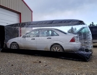 Tente durable portative gonflable transparente d'intérieur de garage de bâche de voiture de bulle pour le stockage de port de voiture