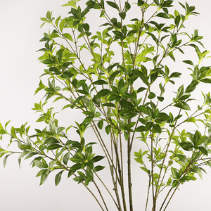 Arbre artificiel de Pieris japonica 154cm 175cm 200cm, fleur en soie, décoration intérieure, plante d'olivier hautement réaliste, ornement - Product Image 2
