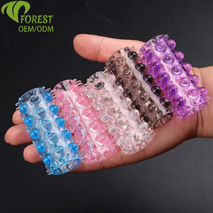 Herrenring met puntige kristallen, 30-kralen partikelvergrendeling, 100% waterdicht, volwassenenverbeteringsproduct - Product Image 2