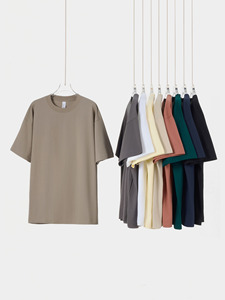 เสื้อยืดคัสตอม 230-320gsm หนัก ทรงโอเวอร์ไซส์ ไหล่ตก ผ้าฝ้าย 100% ปักลาย คอกลม เสื้อยืดผู้ชาย - Product Image 3