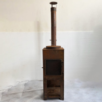 Artículos de Jardinería, Chimeneas Multifuncionales para Jardín, Brasero Cuadrado de Leña para Exteriores, Brasero de Corten