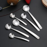 Mini Cuchara de Acero Inoxidable 304, Apta para Lavavajillas, para Cocina, Sal, Café, Regalo, Vajilla