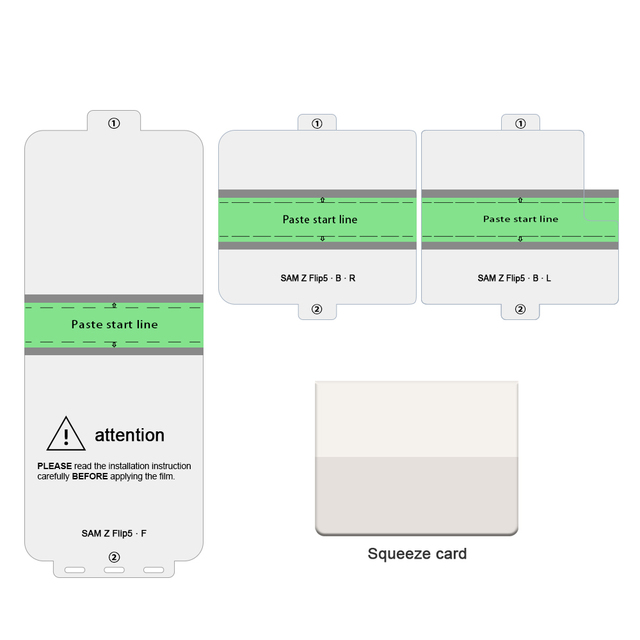 For Samsung Galaxy Z Flip 5 4 3 2 HD Clear Soft TPU Hydrogel Gel Film Front Back Screen Protector Films