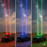 Projecteur laser pour véhicule tout-terrain, SUV, ATV, UTV, bateau, marine, lampe de signalisation d'avertissement, 12V 24V 80V, aluminium moulé sous pression, 4W