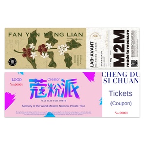 Impresión de Tarjetas Personalizadas para Vales de Experiencia, Diseño de Boletos para Eventos, Boletos para Sorteos, Producción de Cupones Desprendibles por Ambos Lados, Papel Couché - Product Image 5