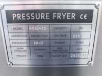 Friteuse commerciale à gaz sous pression pour poulet frit et frites