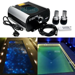 Moteur d'éclairage à fibre optique haute puissance 150W, changeant de couleur RGBW, éclairage LED scintillant pour kit de décoration de piscine - Product Image 2
