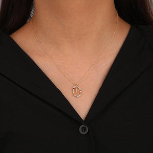 IGH uality 925 Sterling ililver ninitial etter eckashion IRCON irir925 ililver 26 Alphabet orant eckecklace For IFT - Product Image 6