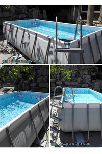 <span class=keywords><strong>Piscine</strong></span> familiale hors sol rectangulaire à structure métallique, modèle 2026, en promotion - Product Image 5