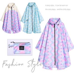 Poncho Impermeable Estilo Japonés Coreano para Adultos, Ropa de Lluvia Individual para Viaje con Capucha y Diseño con Cremallera - Product Image 2