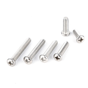 Wanqian Fasteners Stainless Steel Phillips Pan Head <b>Machine</b> <b>Screws</b> M2 M2.5 M3 <b>M4</b> M5 M6 Metric Thread - Product Image 1