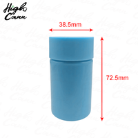 Pot en plastique PS super épais de 5 mm pour cônes de petite taille, logo en relief sur le couvercle et le fond, étiquette personnalisée